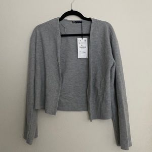 NWT ZARA Gray Cardigan